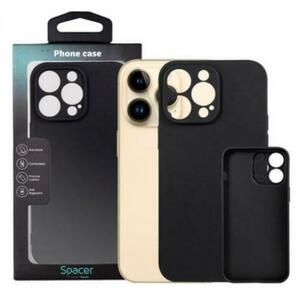 Protectie pentru spate Spacer SPPC-AP-IP14PM-TPU pentru Iphone 14 Pro Max, Negru imagine