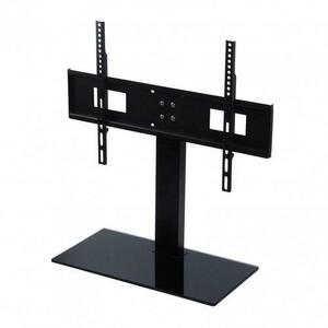 Stand TV Techly ICA-LCD S07L, 32inch - 65inch, baza sticla, 45 Kg (Negru) imagine