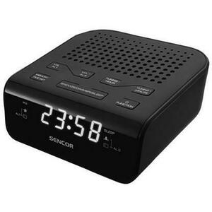 Radio cu ceas Sencor SRC 136 (Negru) imagine