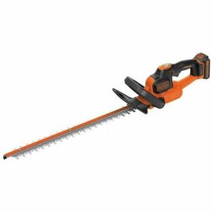 Foarfeca electrica pentru tuns gard viu, Black & Decker, cu acumulator 18 V, 2.0 Ah, lama 45 cm imagine