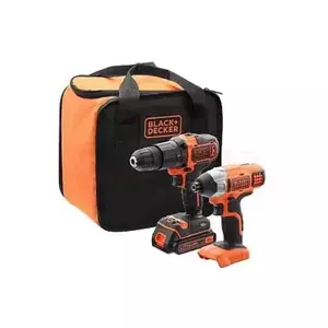 Set de scule masina de insurubat x 2, BDCHD18, BDCIM18N, 18 V, 1 x 1.5 Ah, Black & Decker imagine