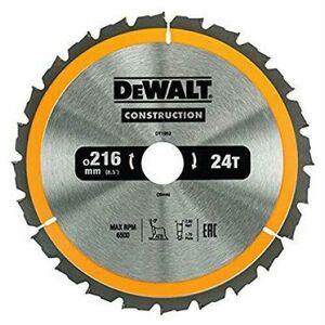 Disc pentru constructii 24dinti DeWalt 216x30mm DT1952-QZ imagine