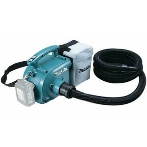 Aspirator pe acumulatori Makita DVC350Z, Rezervor 3 L, Putere 5.5 kPa, Fara acumulator (Negru/Albastru) imagine