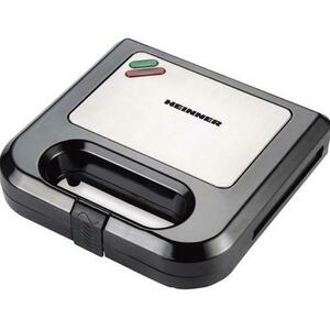 Sandwich maker Heinner SM-K750BKS, 750 W, 2 Sandwich-uri (Negru/Inox) imagine