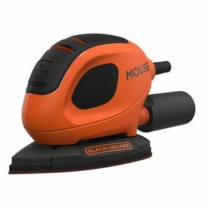 Slefuitor excentric Black & Decker BEW230-QS, Talpa triunghiulara, 55 W, 11000 rpm (Negru/Portocaliu) imagine