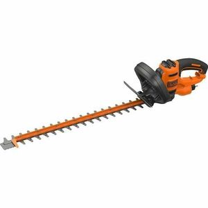 Foarfeca electrica pentru tuns gard viu Black & Decker BEHTS551-QS, 650 W, Lama 60 cm (Negru/Portocaliu) imagine