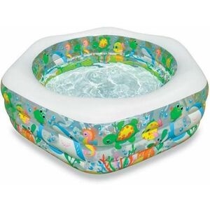 Piscina gonflabila INTEX Coral Reef 56493NP, 191 x 178 x 61 cm, 541 L (Multicolor) imagine