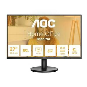 Monitor IPS LED AOC 27inch 27B3CA2, Full HD (1920 x 1080), HDMI, Boxe, 100 Hz, 1 ms (Negru) imagine