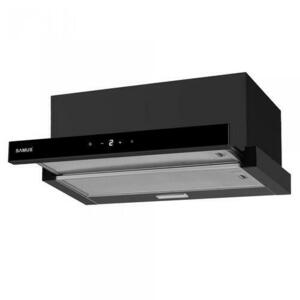 Hota incorporabila Samus HS6061DTGB, 200 W, Control electronic tactil, 3 trepte, parte frontala din sticla neagra, 611 mc/h, L 60 cm (Negru) imagine