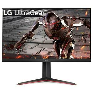 Monitor Gaming VA LED LG 31.5inch 32GN650-B.B, QHD (2560 x 1440), HDMI, DisplayPort, 165 Hz, 1 ms (Negru/Rosu) imagine