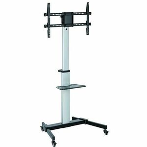 Stand TV aluminiu, universal, reglabil inaltime, raft inclus, 37 - 86 inch, Techly ICA-TR1546 imagine