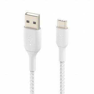 Cablu de date Belkin BOOST CHARGE, USB-A - USB-C, 0.15M (Alb) imagine