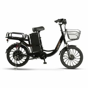 Bicicleta Electrica Tip Scooter Carpat E-Delivery C20314E 20inch, Roti 20 Inch, Frana fata tambur, Frana spate disc, Motor 350W, Autonomie intre 60-80 Km, Negru imagine