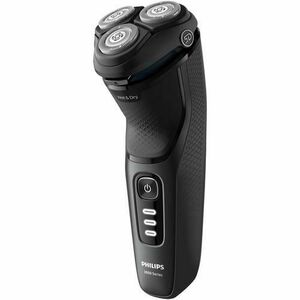 Aparat de ras Philips Shaver Seria 3000 S3244/12, barbierit umed şi uscat, fara fir, capete 5D pivotante si flexibile, lame autoascutire, 60 min, sistem de barbierire anticoroziune, capac de protectie, Negru imagine