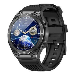 Smartwatch iSEN JA01 Black, Ecran AMOLED 1.43inch HD, Glicemie, Apel Bt, Apel SOS, Asistare vocala, Nivel radiatii, EKG, Acid uric, Lipide sange, Masa corporala (Negru) imagine