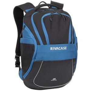 Rucsac laptop RivaCase Sport 5225, 15.6inch (Negru/Albastru) imagine