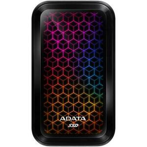 SSD extern ADATA SE770G RGB, 2TB, USB 3.2 Gen2 Type-C, Negru imagine