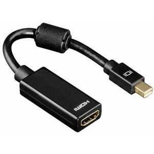 Adaptor Hama 54560, Mini DisplayPort - HDMI (Negru) imagine