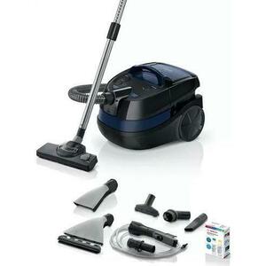 Aspirator cu spalare Bosch Wet&Dry BWD41700, 1700W, 2.5 L (Negru/Albastru) imagine