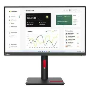 Monitor IPS LED Lenovo ThinkVision 23inch T23i-30, Full HD (1920 x 1080), VGA, HDMI, DisplayPort (Negru) imagine