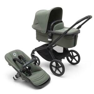 Carucior Bugaboo Fox 5 Black/Forest Green 2 in 1 imagine