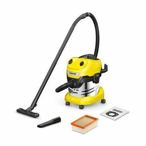 Aspirator umed/uscat Karcher WD 4 S V-20/5/22, 1000 W (Gri/Galben) imagine