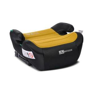 Inaltator auto pentru copii Lorelli Matador, Lemon Curry, Isofix, i-Size, 6-12 ani, 125-150 cm, 22-36Kg, certificat R129 imagine