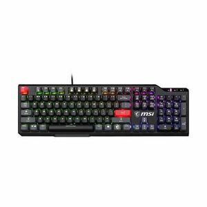 Tastatura Gaming Mecanica MSI Vigor GK41, iluminare RGB, Cu fir, Layout US (Negru) imagine