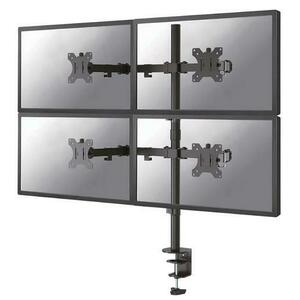 Suport 4 monitoare Neomounts FPMA-D550D4, 13inch-32inch, 24 kg, VESA 75x75, 100x100 (Negru) imagine