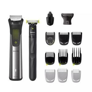 Aparat de tuns multifunctional 15 in 1 Philips Multigroom Series 9000 MG9552/15, acumulator, autonomie 120 min (Gri) imagine