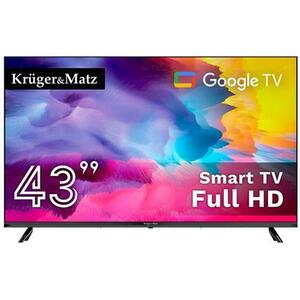 Televizor LED Kruger&Matz 109 cm (43inch) KM0243FHD-SA, Full HD, Smart TV, WiFi, CI+ imagine