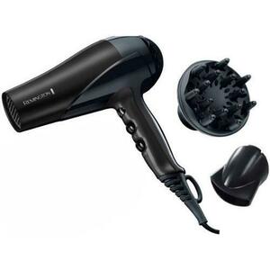 Uscator de par Remington Glamourous D3191GP, 2200 W, 2 viteze (Negru) imagine