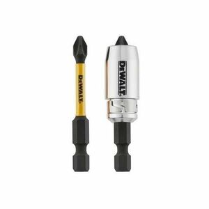 Bit de insurubat impact si maneca magnetica Screwlock 2 x PH2 50mm, DeWALT imagine