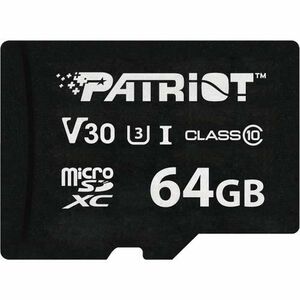 Card de memorie Patriot VX Series, 64GB, MicroSDHC, V30, Clasa 10, UHS-I U3 imagine