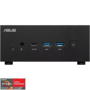 Calculator Barebone Mini PC Asus ExpertCenter PN53 cu procesor AMD Ryzen™ 7 7735HS pana la 4.75 GHz, fara RAM, fara stocare, AMD Radeon™ Graphics, No OS (Negru) imagine