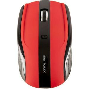 Mouse Wireless Serioux RAINBOW 400 (Rosu) imagine