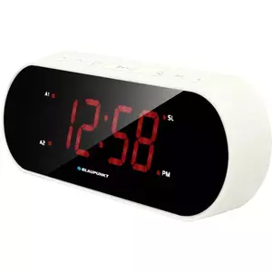 Radio cu ceas Blaupunkt CR6WH, FM radio, Dual Alarm, Alb imagine