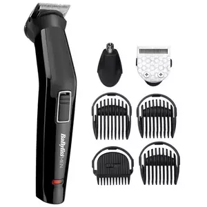 Aparat de tuns si ras BaByliss MT725E 6in1 Multi Trimmer, 6 accesorii, 2 capete, Negru imagine