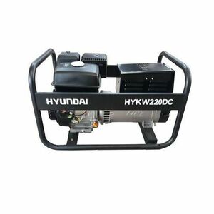 Generator de curent electric monofazat cu sudura Hyundai HYKW220DC-M, 5 kVA, 15 CP, pornire mecanica imagine