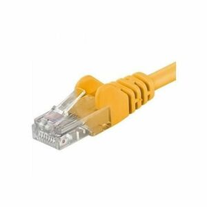 Patchcord UTP RJ45-RJ45 Cat.5e 0.25m, galben, cupru integral, 26AWG imagine