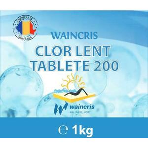 Clor lent piscine Waincris 1kg, tablete 200gr imagine