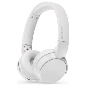 Casti Stereo Wireless Philips Seria 4000 TAH4209WT/00, Bluetooth, Autonomie 55 ore, Gestionare apeluri, Microfon (Alb) imagine