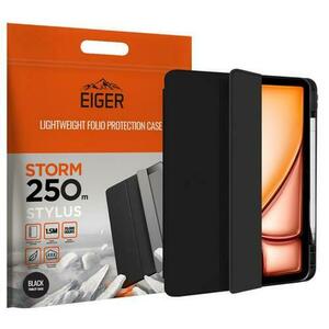 Husa Book Cover Eiger Storm 250m Stylus EGSR00232, pentru Apple iPad Air 11 2024 (Negru) imagine