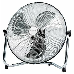 Ventilator de podea Ravanson WT-7045, 110 W, 3 viteze, 45 cm, Oscilatie orizontala (Crom/Negru) imagine