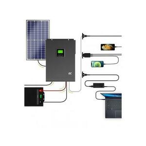 Invertor solar Off Grid cu incarcator solar MPPT Green Cell 48VDC, 230VAC, 3000VA/3000W, unda sinusoidala pura imagine