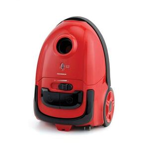 Aspirator cu sac Heinner HVC-VB750RD, 750 W, Putere de aspirare 180 W, Filtru HEPA H11, Perie ECO pentru podele, 1.6 L, Control variabil al puterii, Accesoriu pentru spatii inguste (Rosu/Negru) imagine