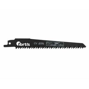 Panza fierastrau sabie Fortis 4317784772785, pentru lemn, 150/130 x 4.2, 5 bucati (Negru) imagine