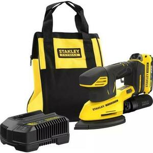 Slefuitor cu vibratii Stanley SFMCW221D1S-QW, 18 V, acumulator, 2.0 Ah, incarcator, geanta (Galben/Negru) imagine