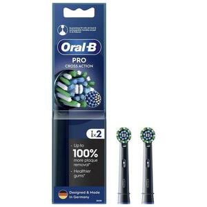 Rezerve periuta de dinti Oral-B EB50BRB CrossAction, 2 bucati (Negru) imagine