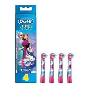 Rezerve periuta de dinti Oral-B EB 10-4 Kids Frozen, 4 bucati (Roz) imagine